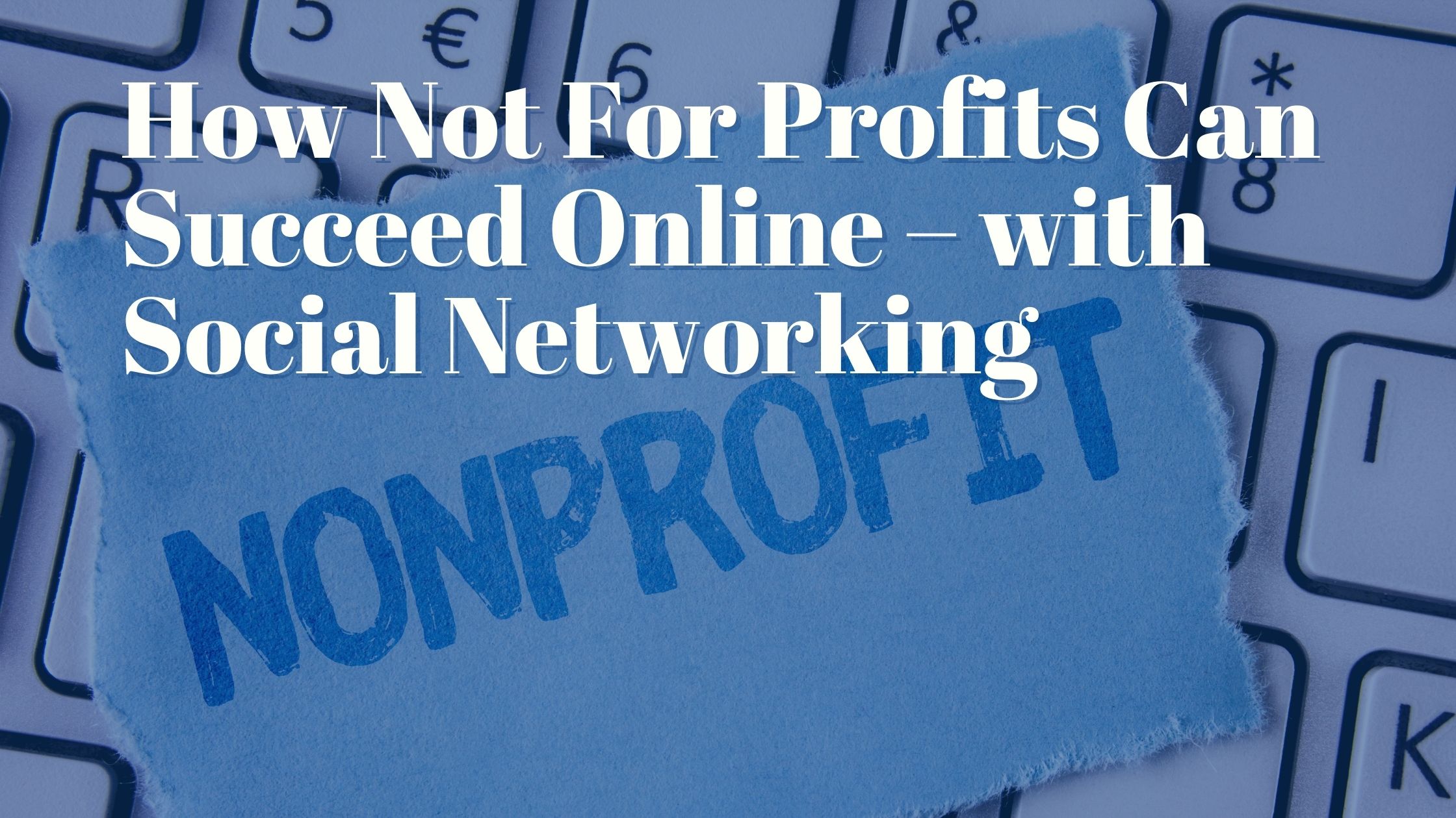 How Not For Profits Can Succeed Online – with Social Networking