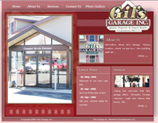Gils Garage old web site screenshot