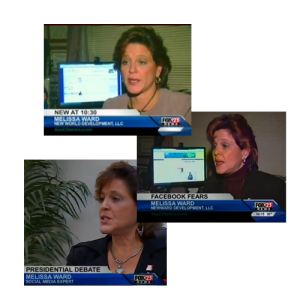 Thumbnails of Melissa Ward on TV interviews
