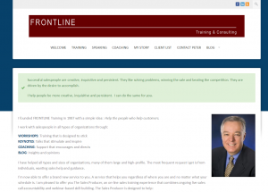 Frontline training wordpress web site http://frontlinetraining.com/